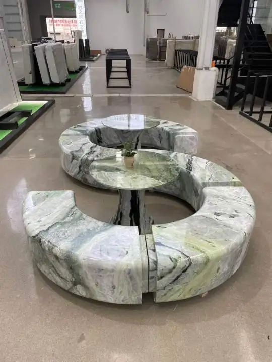 Classic Luxurious Natural Verde Stone Green Jade Onyx Marble Slabs For Home Decor