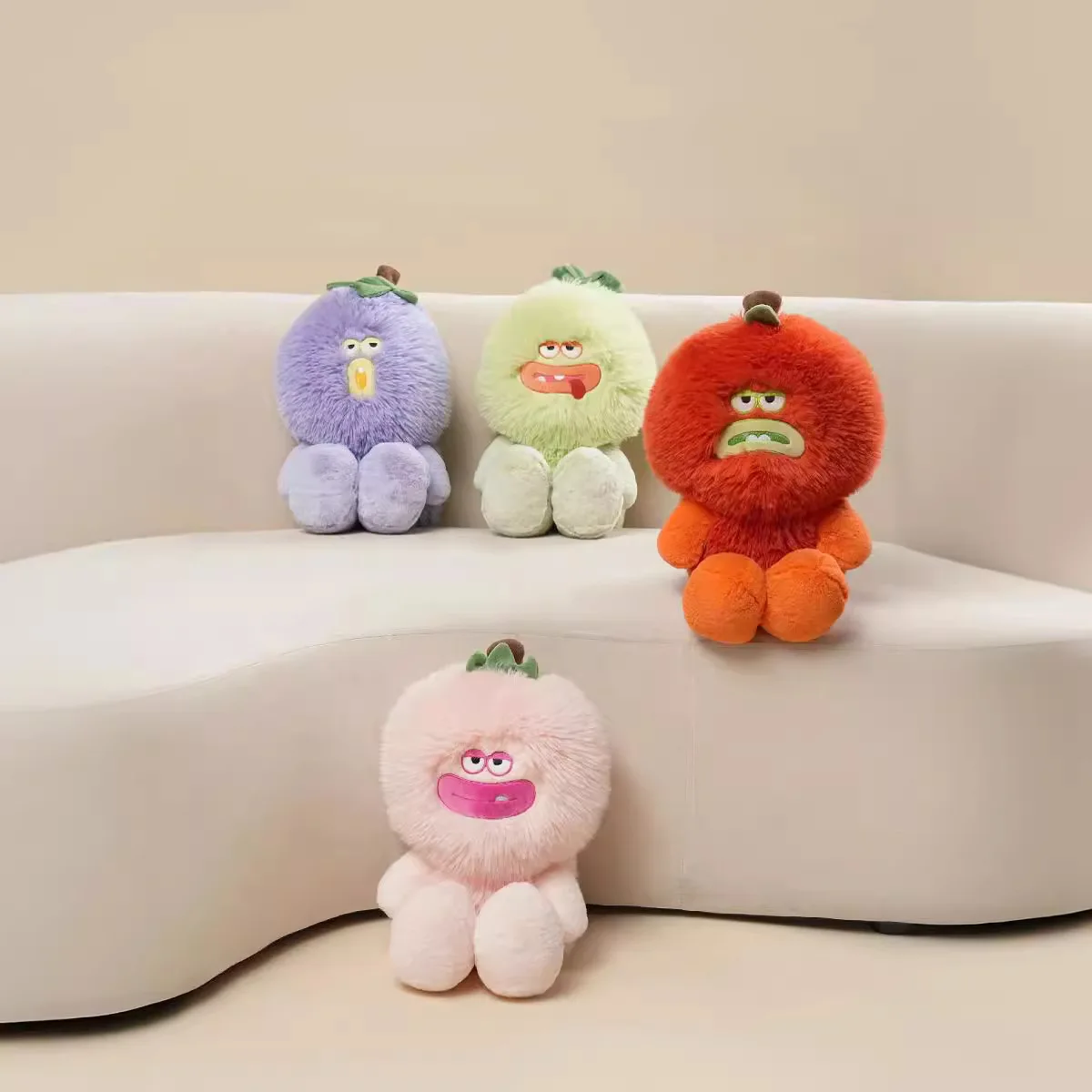 Cartoon Monster Funny Plush Toy Doll Long Hair Cotton Material Birthday Gift Wholesale