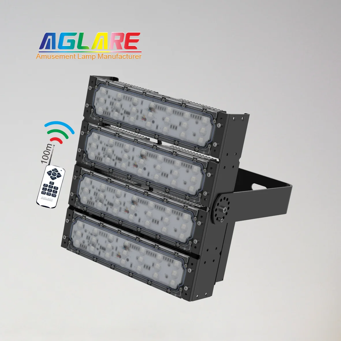High Quality Led Industrial Commercial Lighting Wireless Remote Control Dmx Control 200W Rgb Led Flood Light Floodlight
