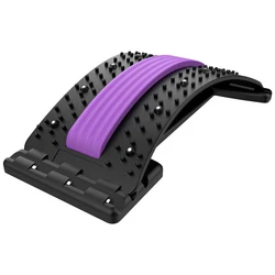 Multi-level magnet therapy spine lumbar traction support orthopedic neck back stretcher massager for pain relief