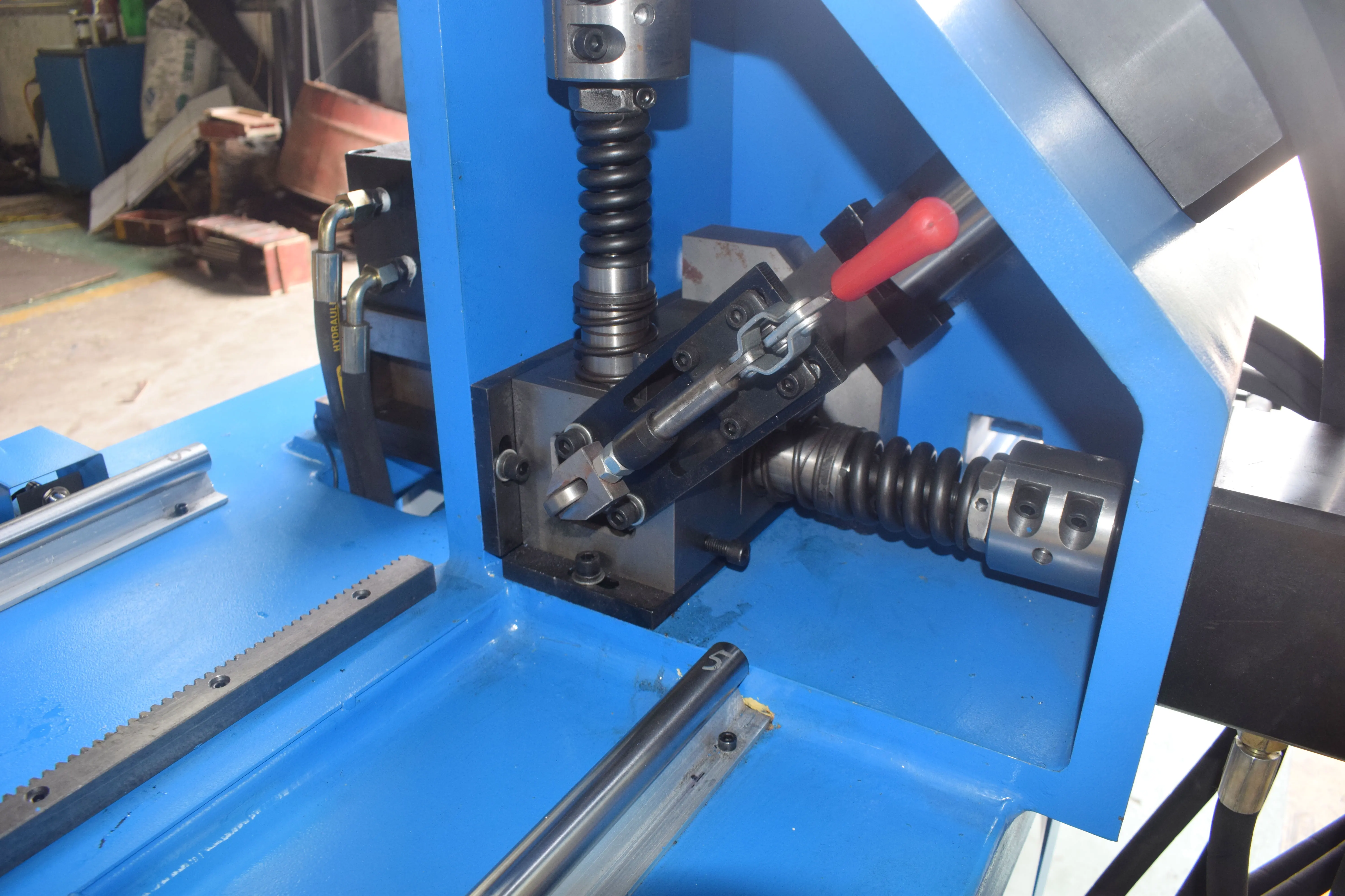 automatic rectangular metal sheet iron and cutting shering plate hole punching hvac auto cnc angle steel flange production line