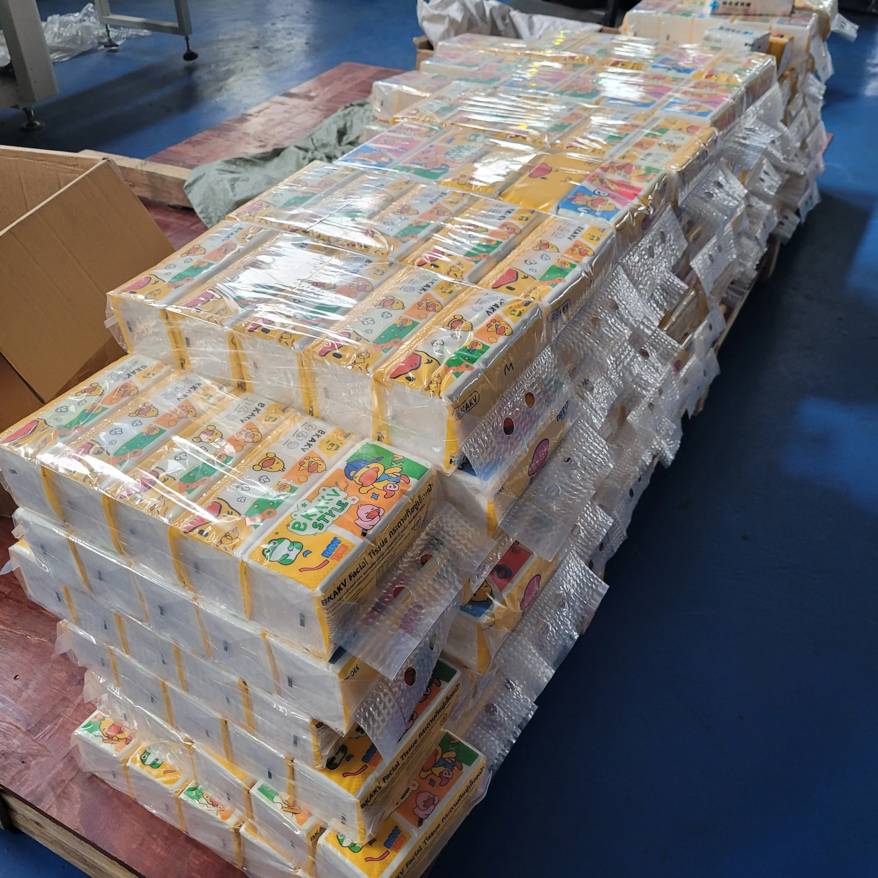 Линия по производству мягкой бумаги для лица с тиснением по краям из стали в резину/стали с полным тиснением