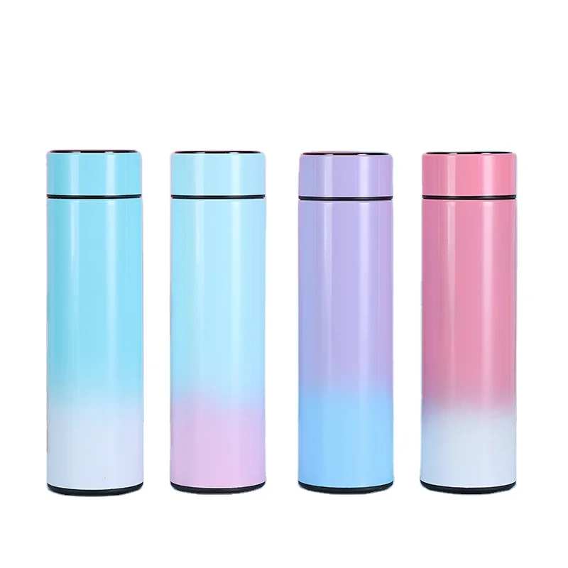 AXP digital water bottle Vacuum Insulation 500ml Thermos Tumbler Stainless Steel Smart Water Bottle with LED Temperature Display