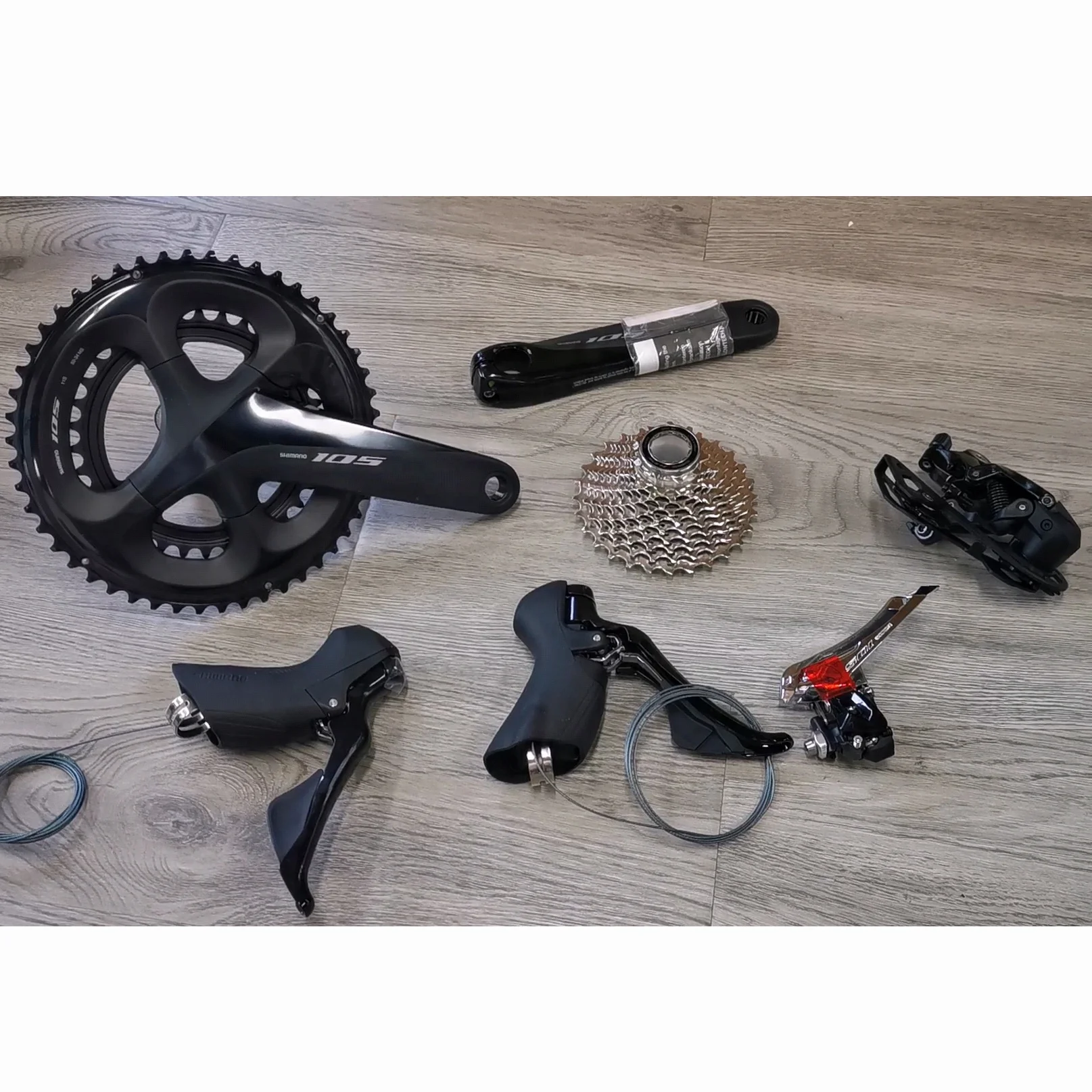 Велосипед SHIMANO 105 R7000 переключающий/тормозной уровень задний переключатель передач кассета звездочек кривошипная система и цепь для дорожного велосипеда