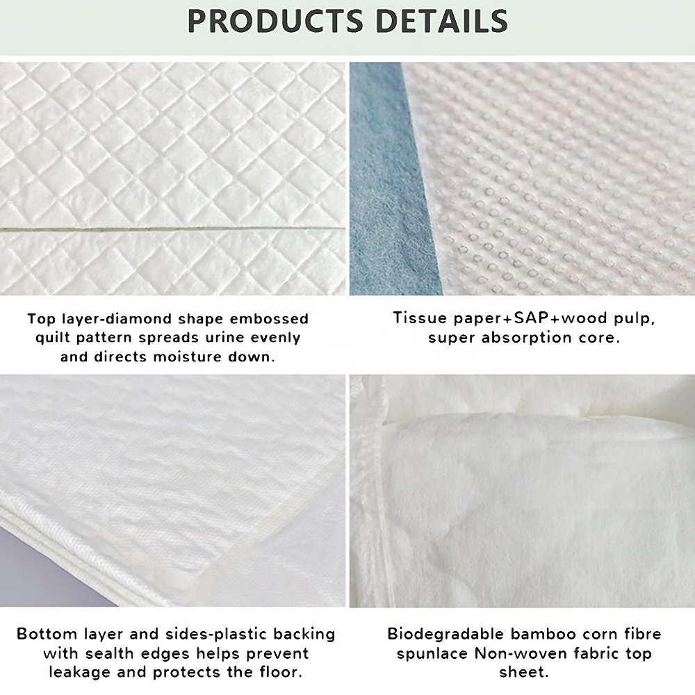 Manufacturer 5 Layers Medical Absorbent Underpads Pet Under Pad Disposable Adult Incontinence Bed Pad