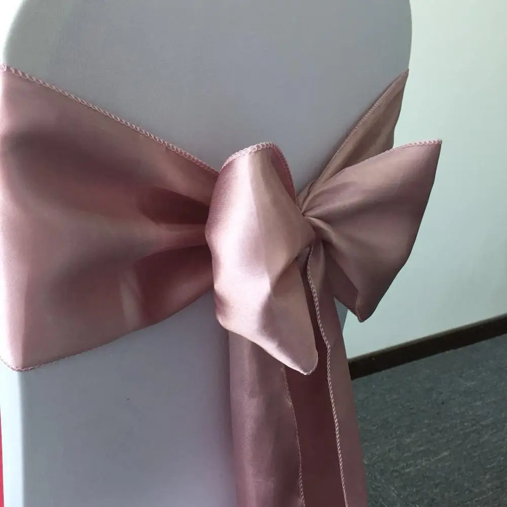 
Shaoxing zhuding textile rose gold satin chair sash 