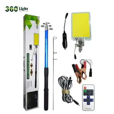 Manufacturers Wholesale LED Portable Foldable Camping Lights 360 Car Lights Fishing Pole Light