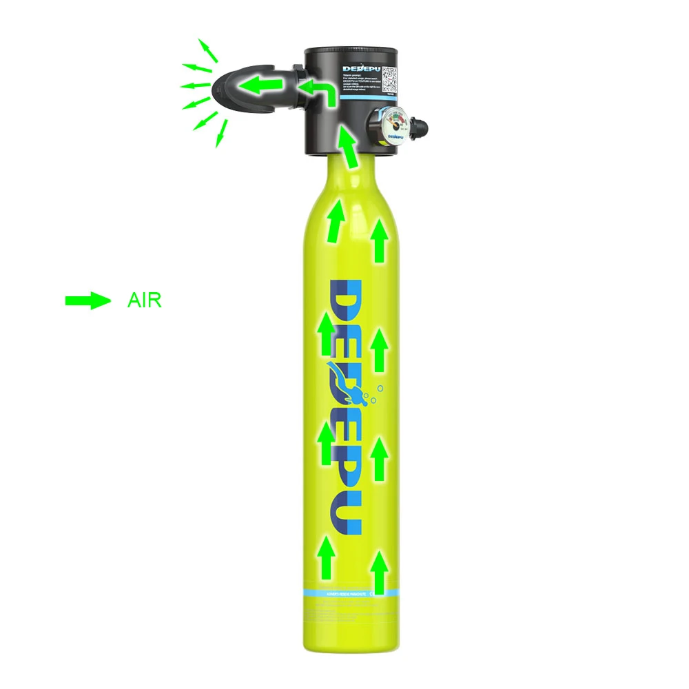 DEDEPU diving scuba air tank swimming 5-15 minutes easy breath surfing diving equipment diving breathe underwater set