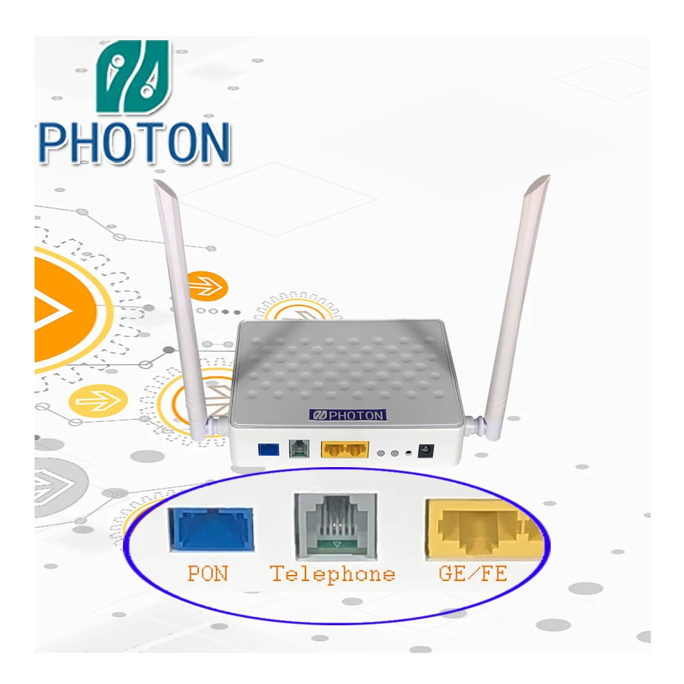 ftth gnx ont 1ge+1fe+wifi+pots fiber optic gpon onu PTF2562W