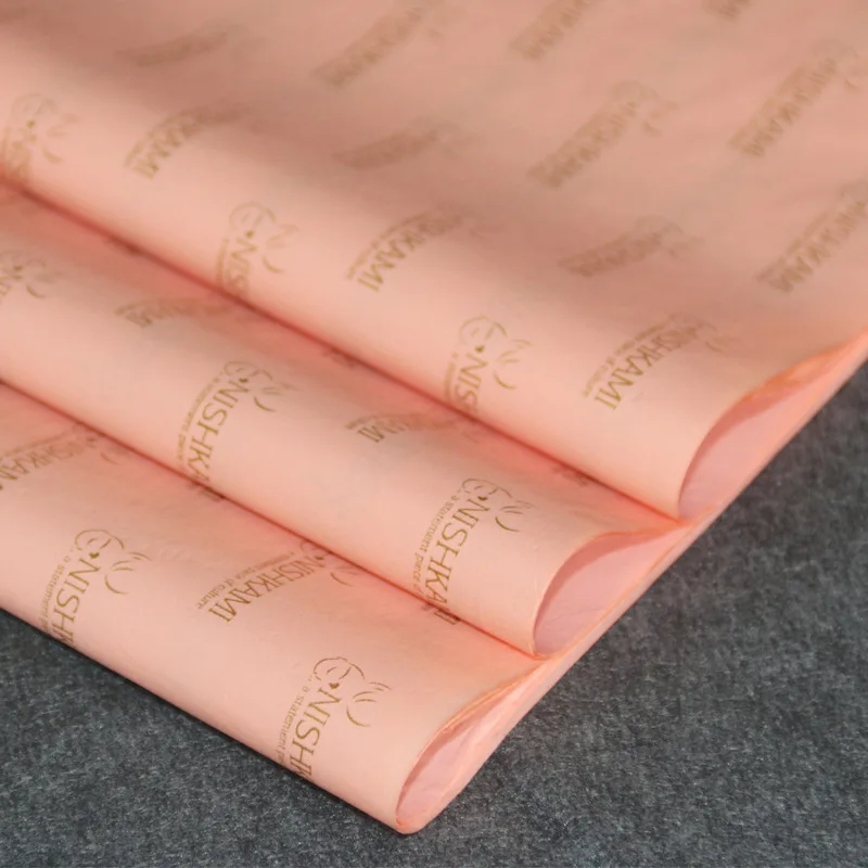Customized Logo 17g Packaging Recycled Tissue Wrapping Paper with Company Logo Gift Wrapping Paper Packaging Paper