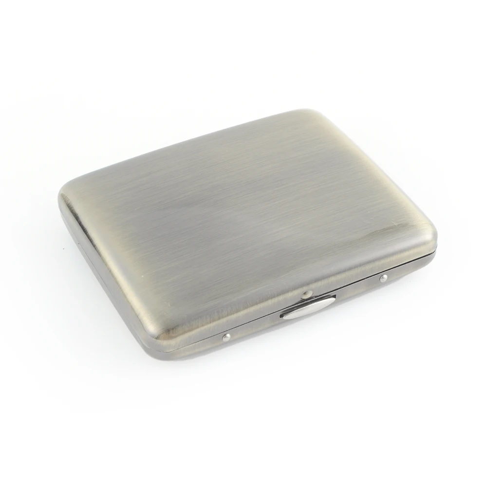 Manufacture Custom Fashion Classic Brass Slim Big Cigarette Case / Waterproof Copper Cigarette Case