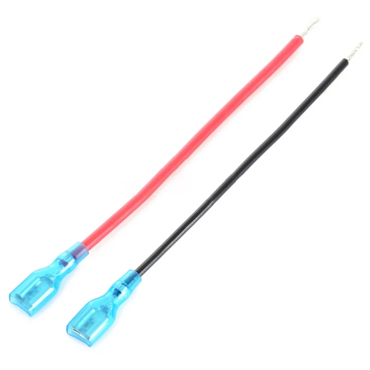 10A 15A 24A Fully Insulated Wire Connector Quick Disconnects Electrical Female and Male Spade Crimp Terminal With Sleeve