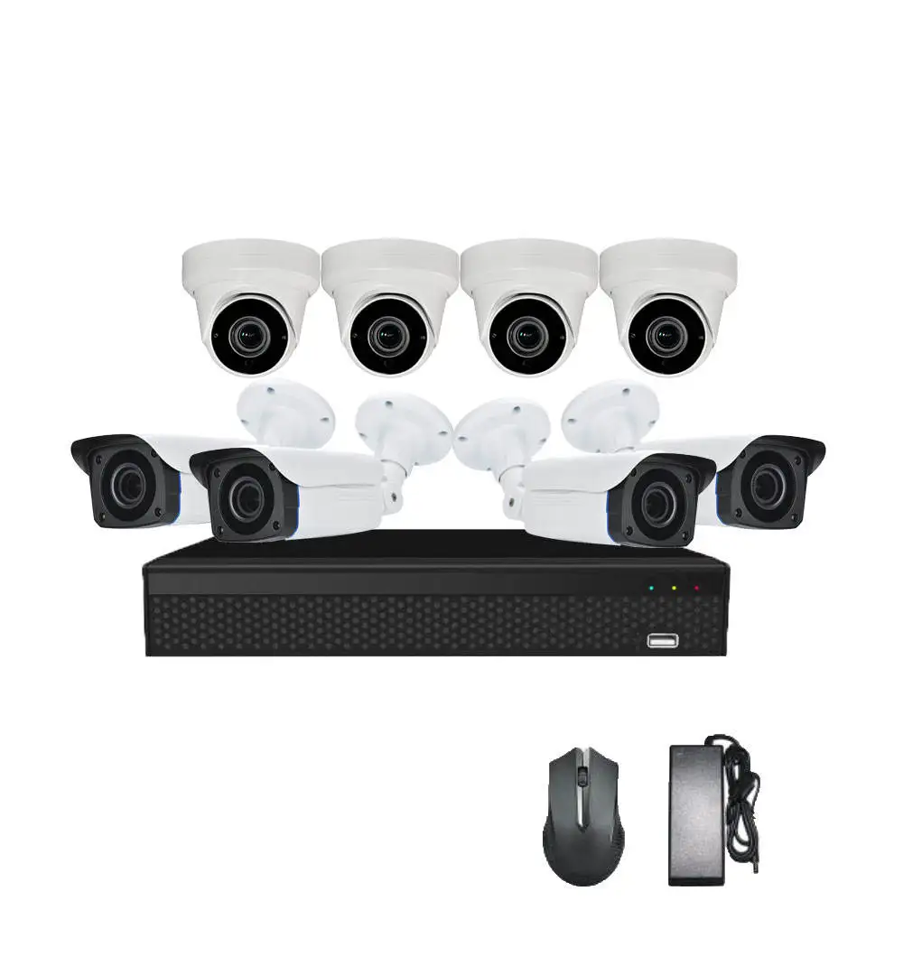 2MP 4CH Outdoor Indoor Metal Camera AHD Home Security cctv camera with dvr hdcvi hikivision digital video recorder
