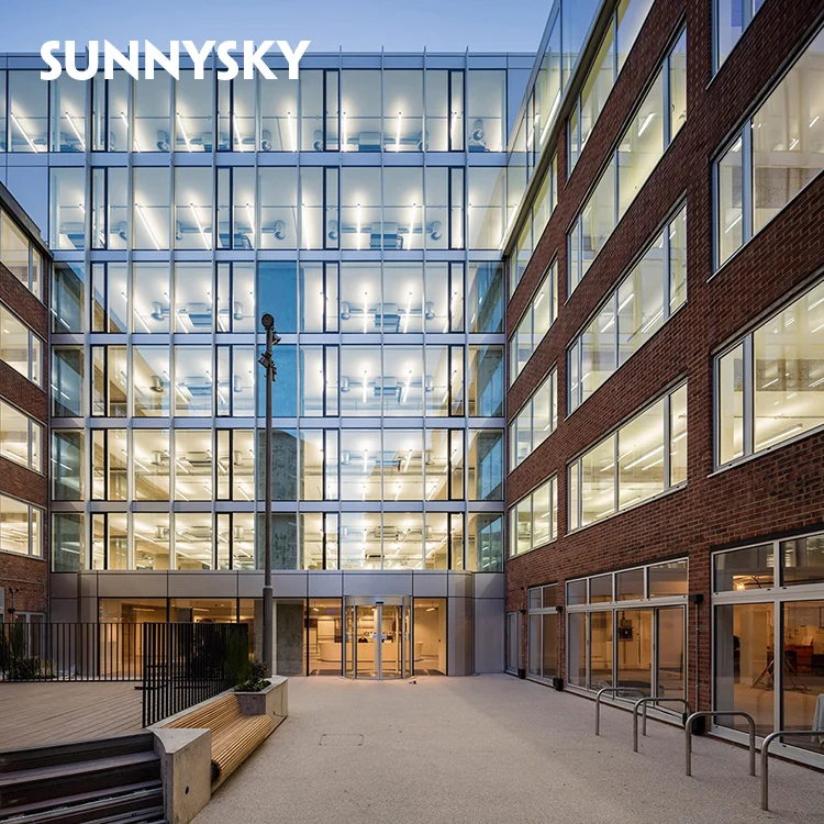 best seller pressure equalized modern types curtain wall with cost per sf