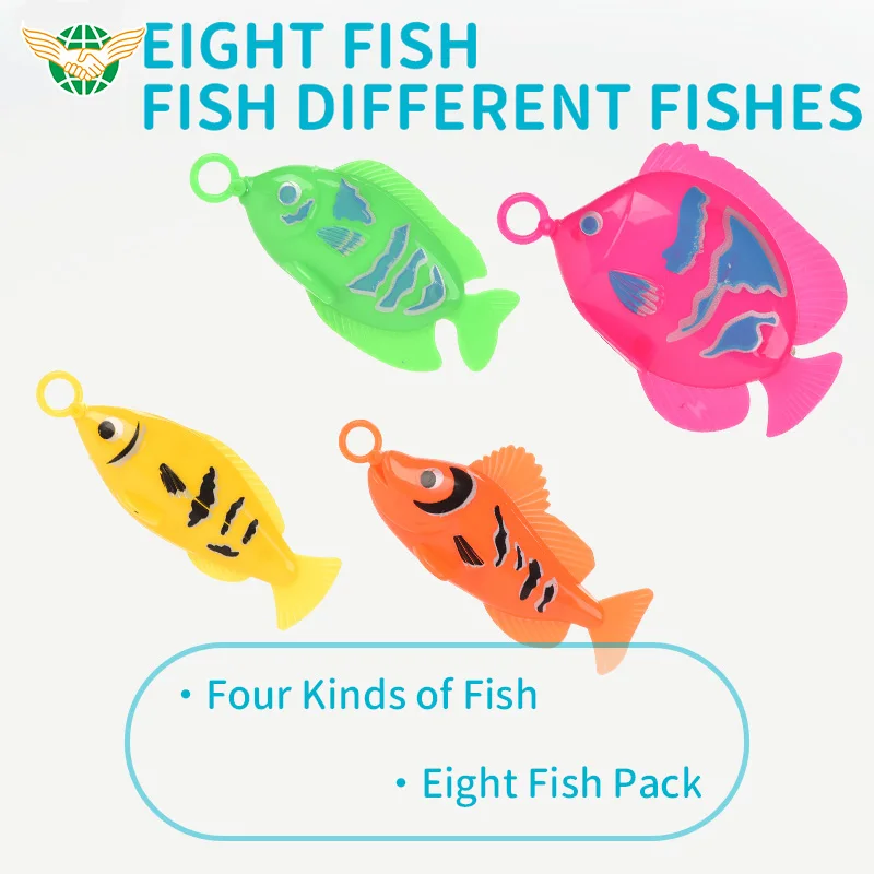 Wholesale Popular Early Educational Pretend Play Game Animals Fishing Game Play set Kids Fishing Pole Bath Toy