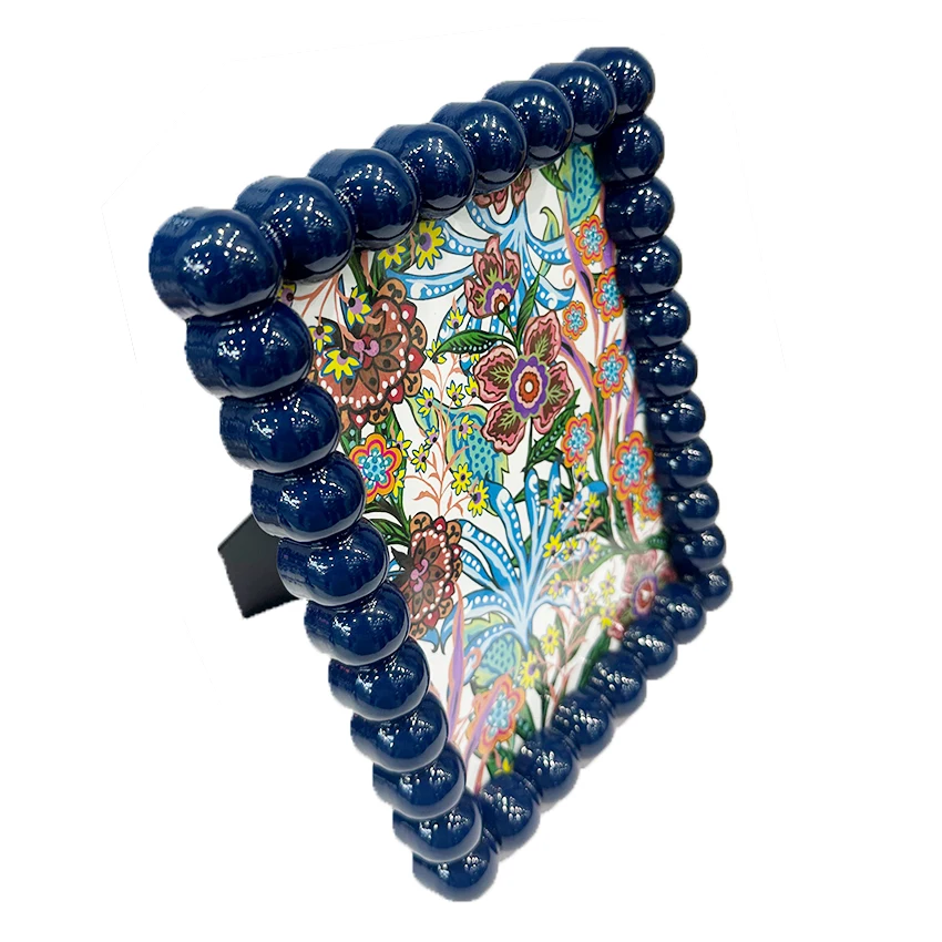 New Style  MDF 5x7 Wood Photo Frame Lacquer MDF beads Picture Frame