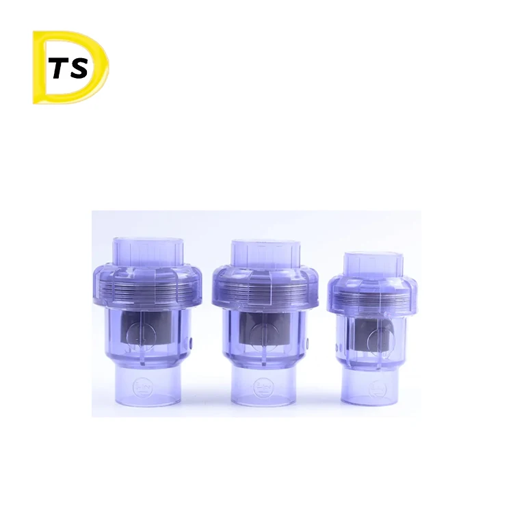 Clear Plastic Check Valve Water  Normal Temperature Wafer Swing Check Valve Transparent Hydraulic Valvula Check