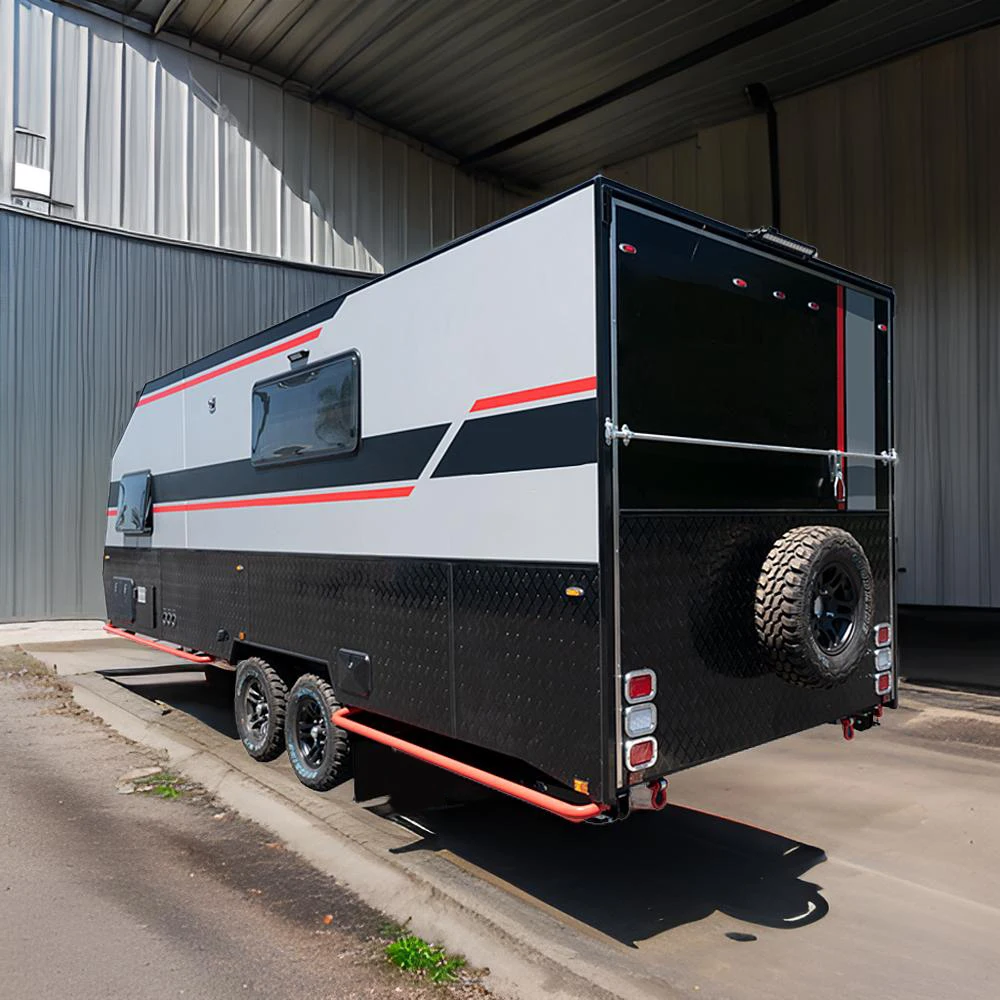 Australian Standards Off Road Rv Camper 4 Person Teardrop Trailer Camping Caravan Travel Trailer With Entertainment Kitchen