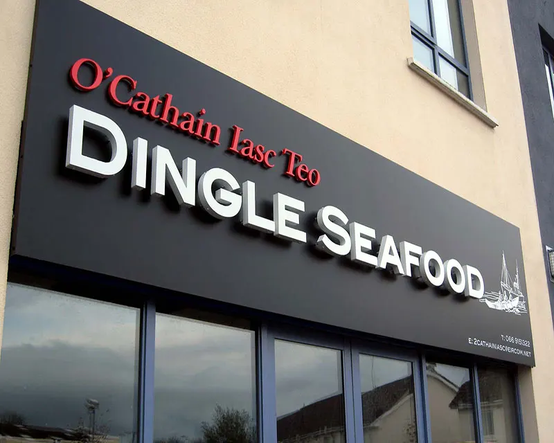 Outdoor Billboard Waterproof Pylon Light Box Acrylic 3d Led Letters Sign