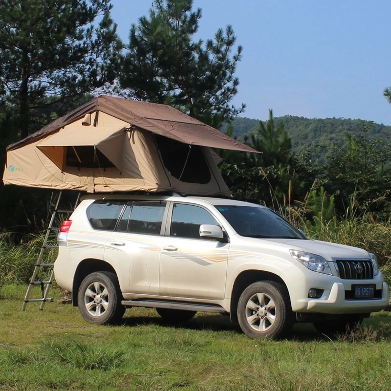Outdoor Pickup Truck Car Tent Travel Waterproof Camping Building Leisure Roof Car Tent Ladder Truck Bed Tent