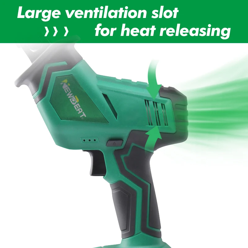 NewBeat Handheld Battery Mini Brush Cutting Saw for Metal Cordless Reciprocating Saw Machine