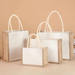 Sympathybag Jute Bag With Handle Tote Bag Linen Shopping Bag