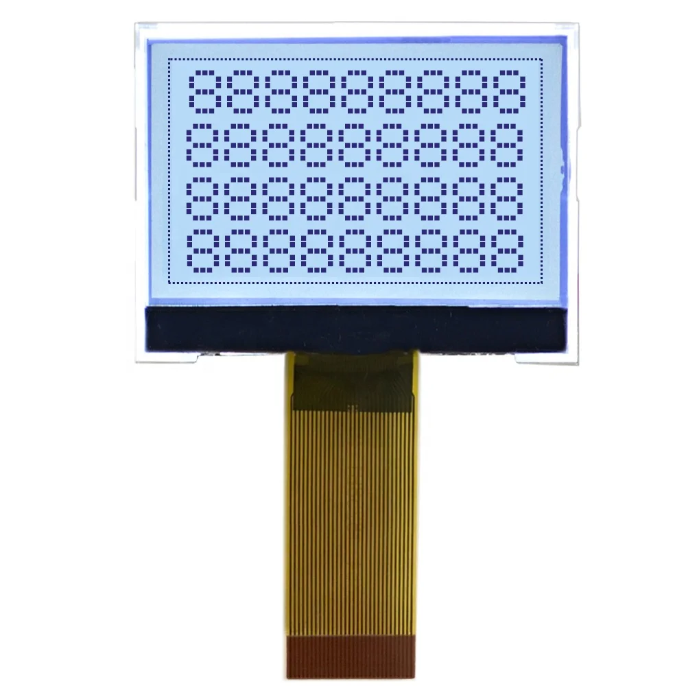 Custom Small Size 128x64 Graphic LCD Display Module Monochrome LCD With White Backlight Graphic LCD Module