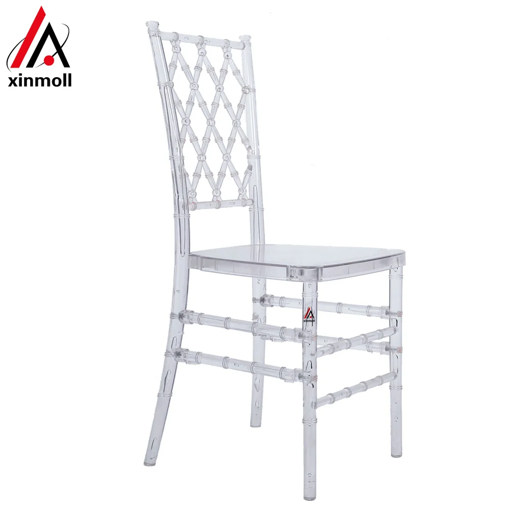 Commercial  banquet chairs and home Dining Room Chairs Transparent Bamboo Backrest Retro Design Chairs