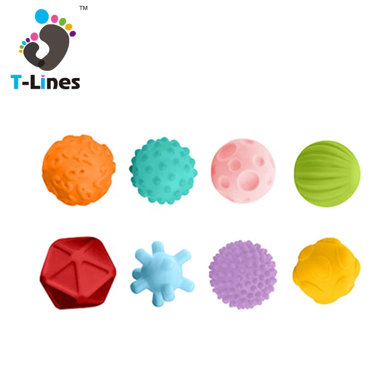 Популярные детские текстурированная прикосновения и захватить тренировочные мячи игровой набор игрушек для сенсорных Играя с 10 шт.