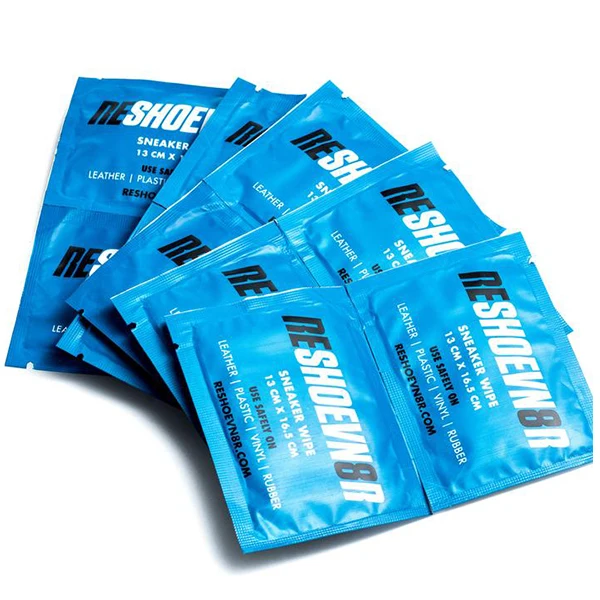 
Single pack leather shoes nonwoven spunlace fabric cleaning wet wipes / tissue epa approval 