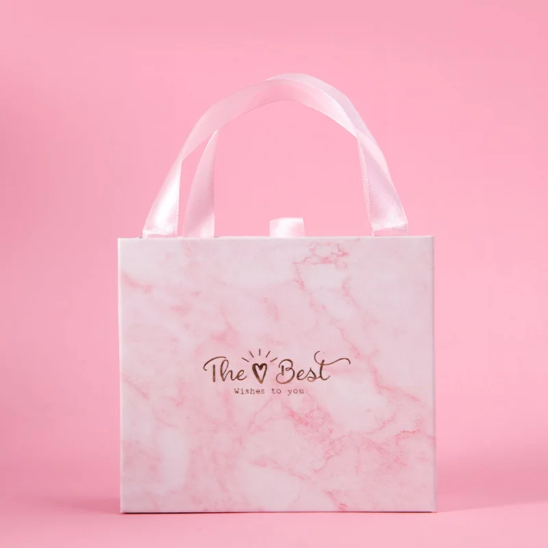 Holiday custom gift box marbling design hand drawer boxes  wedding gift box wholesale