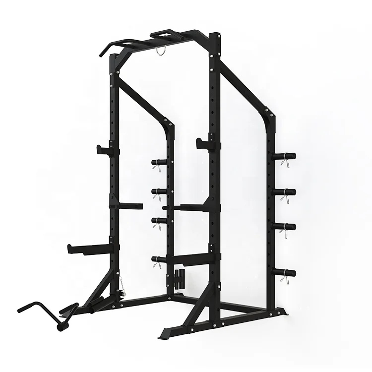 High Quality Gym Equipment Multi Functional Weight Lifting Strength Training Smith Machine Power Cage Squat Rack Station
