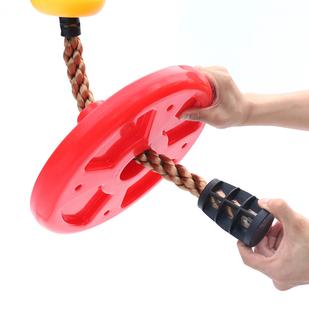 Outdoor Kids Children Disc Rope Climbing Swing Tree Swing