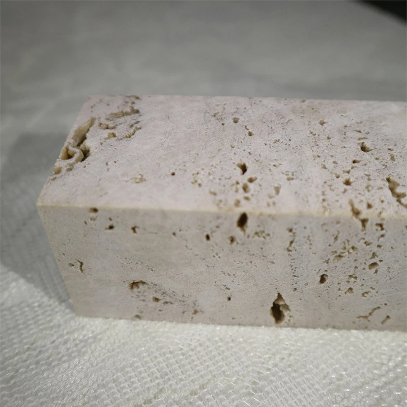 Luxury bathroom Natural Travertine Tray Jewelry Display Trending Products Precise Stone Natural Marble Serving Tray