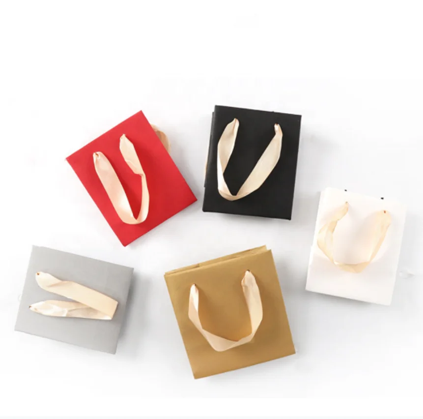 Boutique Shop Small Mini Paper Bag For Cosmetics