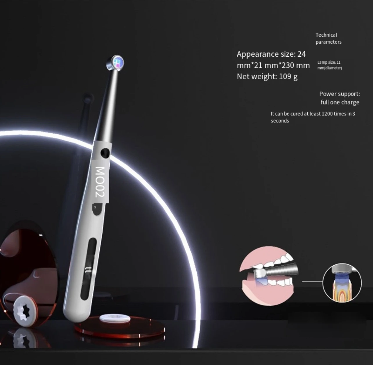 Усовершенствованная Стоматологическая цифровая композитная светоотверждающая машина оборудование для оральной терапии и аксессуар стоматологическая светотверждающая ручка