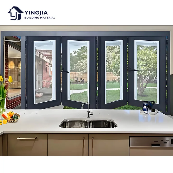 Nfrc Customized Window For Kitchen Aluminium Frame Huge Windows Aluminium Glass Bifold Windows