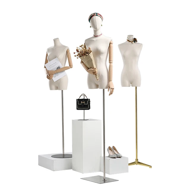 Fashion Half Body Mannequins Dummy Torso Clothes Display Male Mannequin for Display Mannequins
