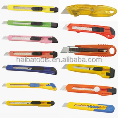 Box Opener Stationery Utility Knife Cutter Snap Off Cutter Knife 9 18 mm School Student Safety retractable Utility Knife Cutter