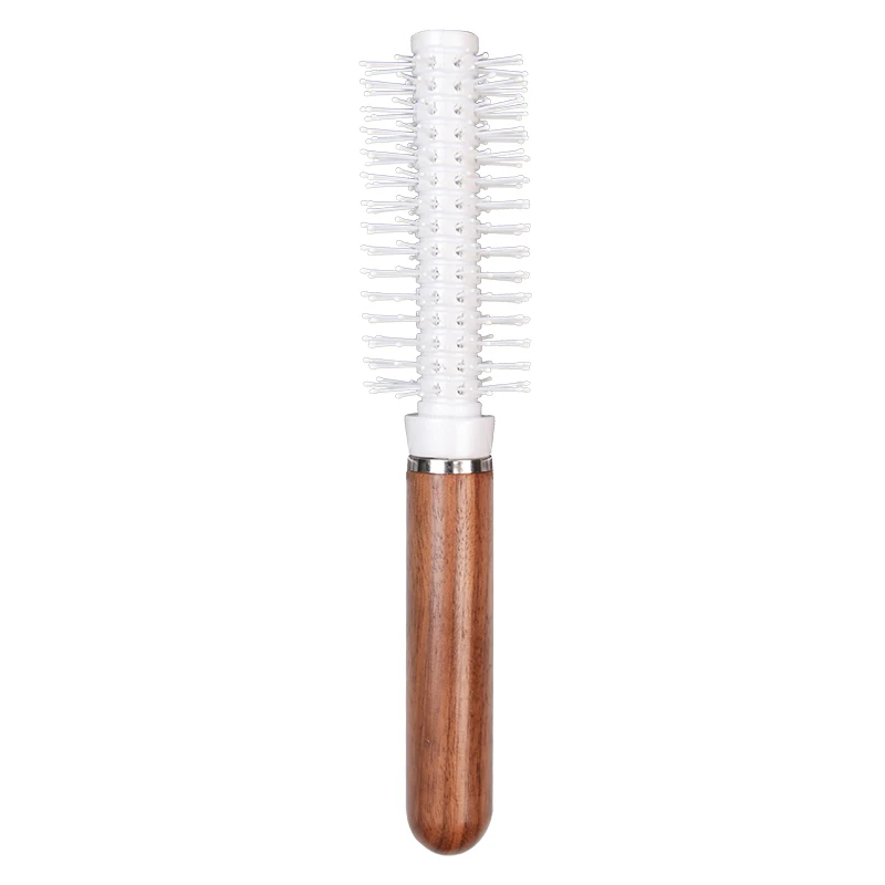 Eureka Professional Salon Dryer Wooden Nylon Round Hair Brush Hair Detangle Brush For Hair