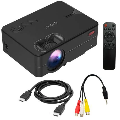 6000 Lux, 1080P and 300' Display Supported 4K Laser Projector for iPhone / Android / Laptops / PCs Night Light Projector