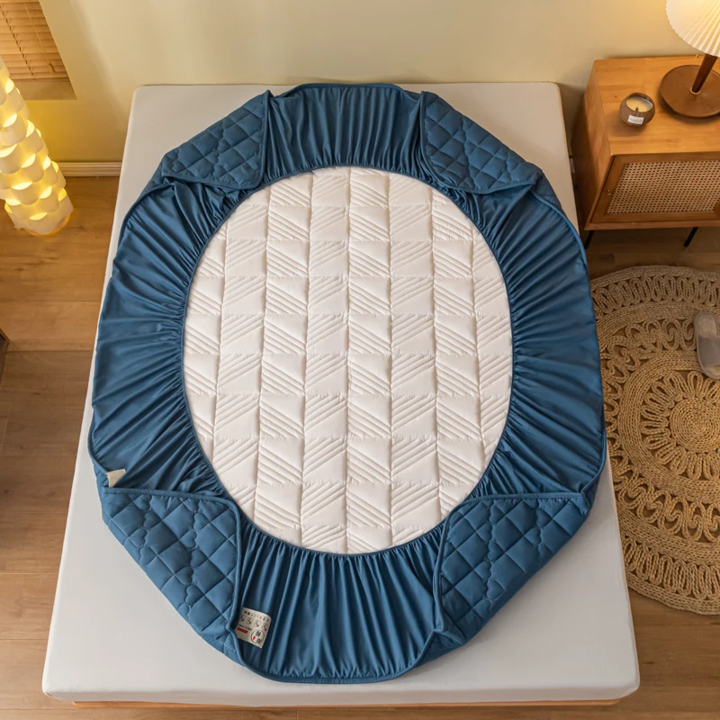 Class A Cotton Breathable Soft Mattress Cover Quilted Jacquard Mattress Protector with Elastic band