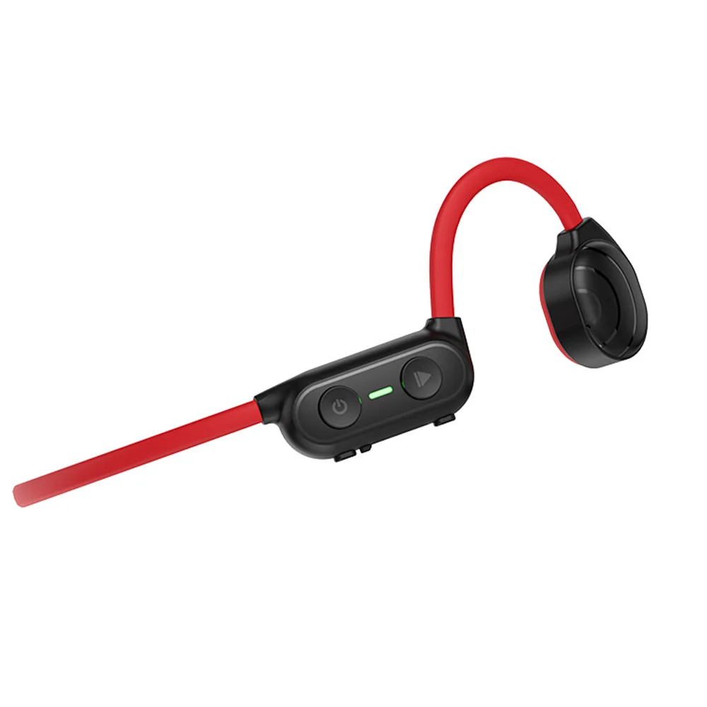 Factory sales bone conduction neck band bluetooth earphones wireless red blue neck band earphone headsets for sport