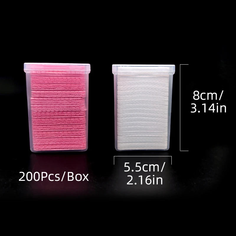 Bottle Fabric Cleaning Beauty Cloth Polish Soft Non-Woven Lash Extension Pad Rremover Glue Adhesive Eyelash Cotton Nozzle Wipes