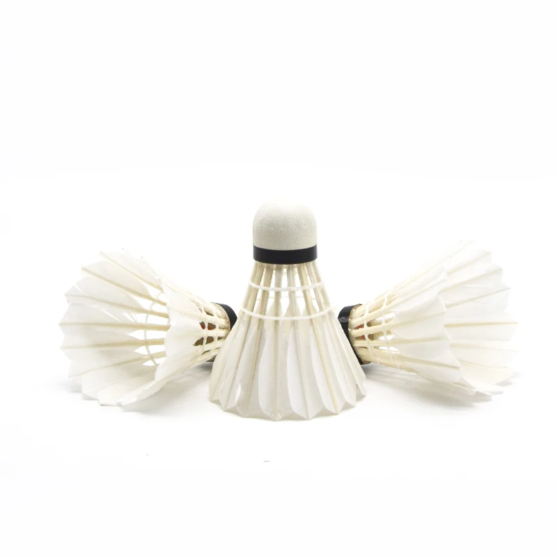 Manufacturer China OEM Customization Wholesale Class A Tournament Goose Feather Material Badminton Shuttlecock