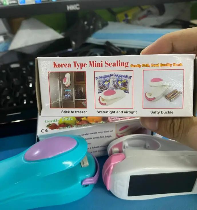 H345 Portable Manual Seal Packing Snack Food Bag Package Impulse Sealer Household Plastic Bags Mini Sealing Machine