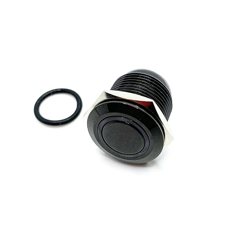  Black Aluminum Oxidation 16MM 4 Pin Welding Terminal 24 volt Push Button
