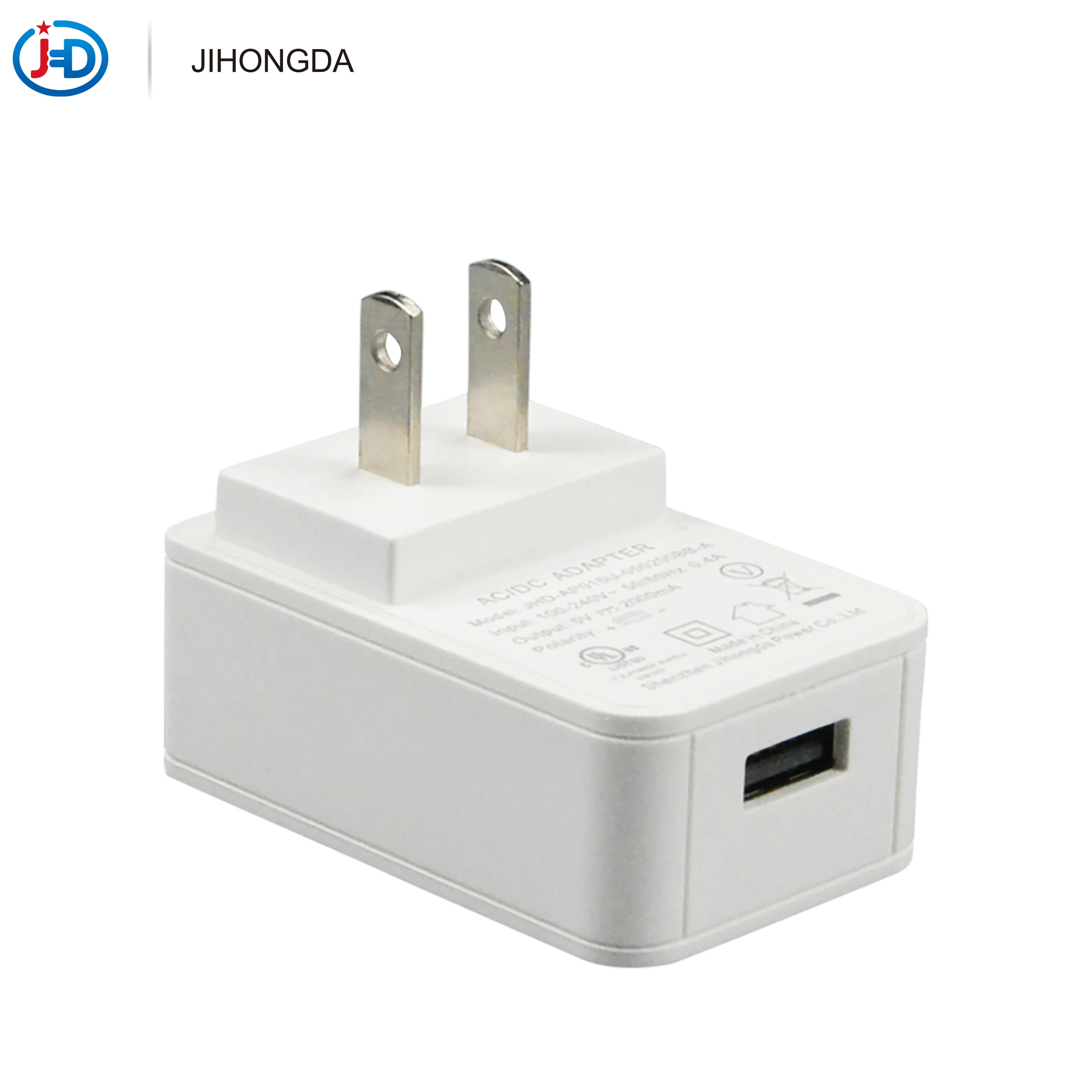 Low price new design 15W us plug 5v 2a white power adapter us jp kr ar au standard charger for  Air purifier/Camera/Sweeper