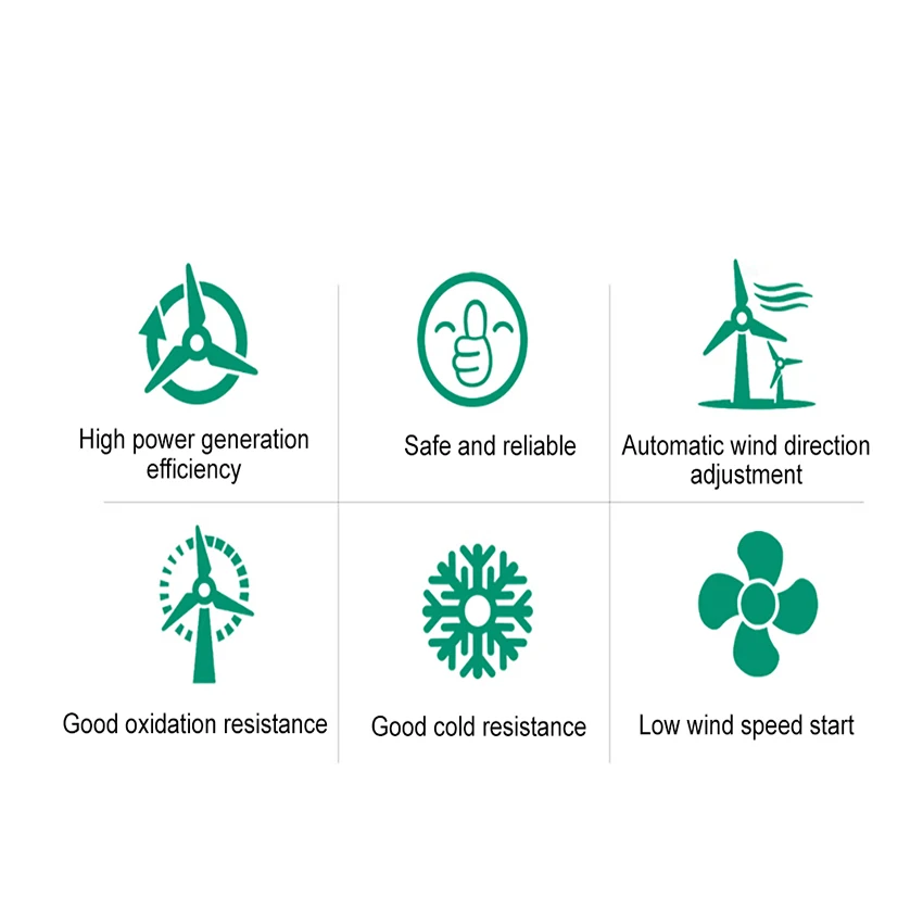 CF-400H Hot Sale H-type Vertical axis Wind Turbin Generator strong power High efficiency  long lifespan Easy installation