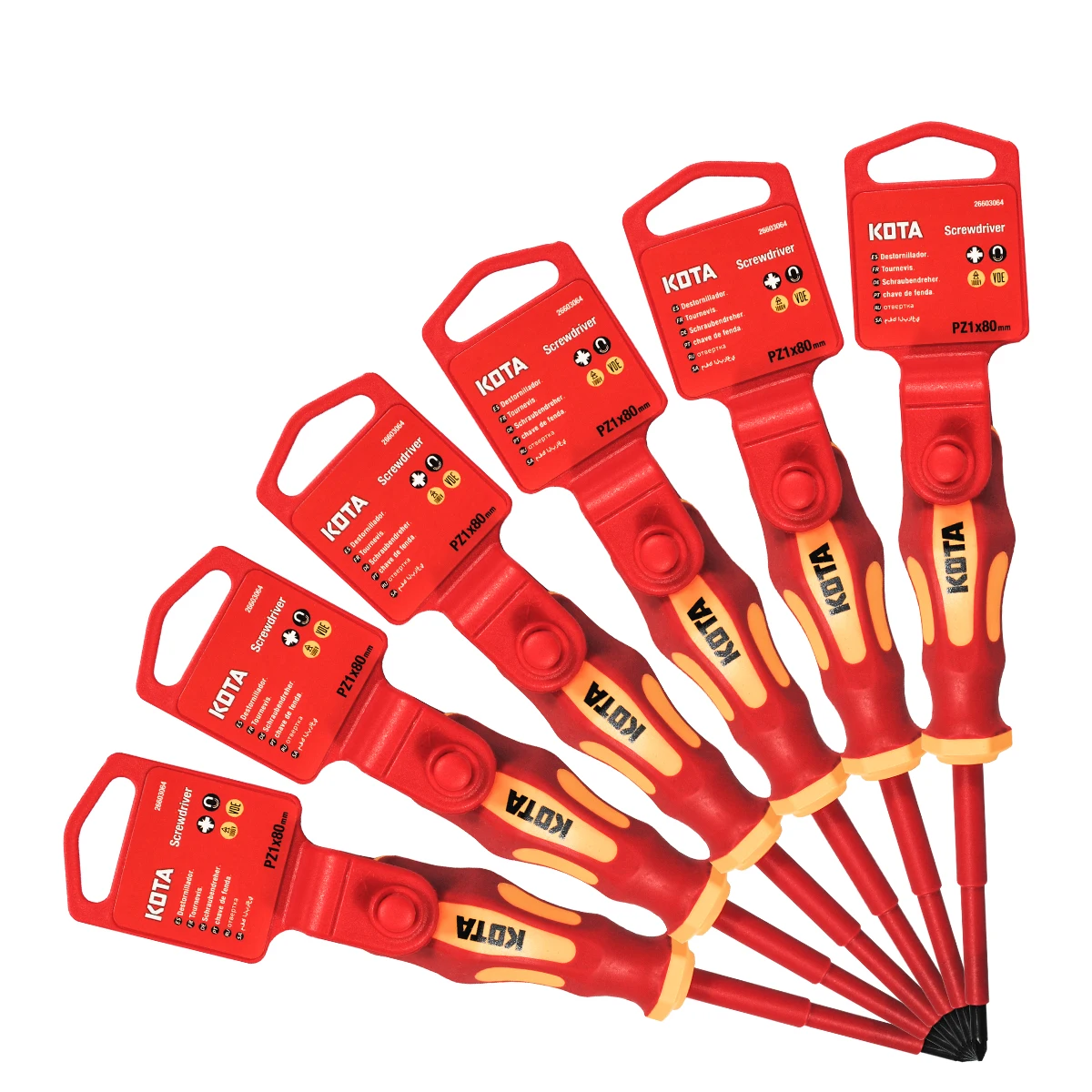 
In Stock PP handle S2 Special Steel 1000V VDE Insulated Screwdriver 